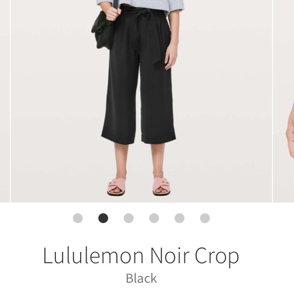 lululemon athletica Pants - Lululemon Black Noir Crop